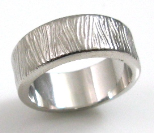 טבעת נישואין דגם איזמה זהב לבן