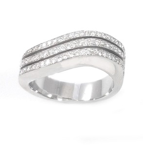 טבעת גל ביהלומים טבעת גל ביהלומים