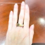 טבעת יהלומים בדגם חגורה